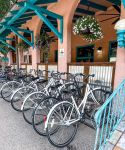 Buffalo Lodge outside with bikes